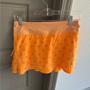Lululemon RARE orange dot skirt
